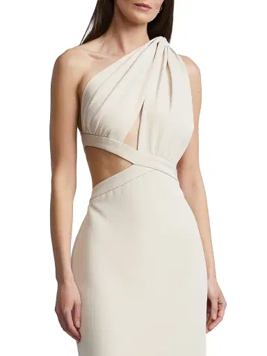 BCBGMAXAZRIA Women's Selene One-Shoulder Cut Out Gown | Thumbnail 5 BCBGMAXAZRIA Women's Selene One-Shoulder Cut Out Gown | Thumbnail 5