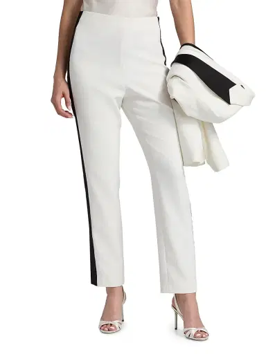 BCBGMAXAZRIA Women's Slim Tapered Tuxedo Pants | Thumbnail 3 BCBGMAXAZRIA Women's Slim Tapered Tuxedo Pants | Thumbnail 3