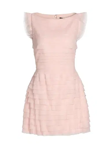 BCBGMAXAZRIA Women's Tulle Sleeveless Tiered Minidress - Blossom | Thumbnail 1