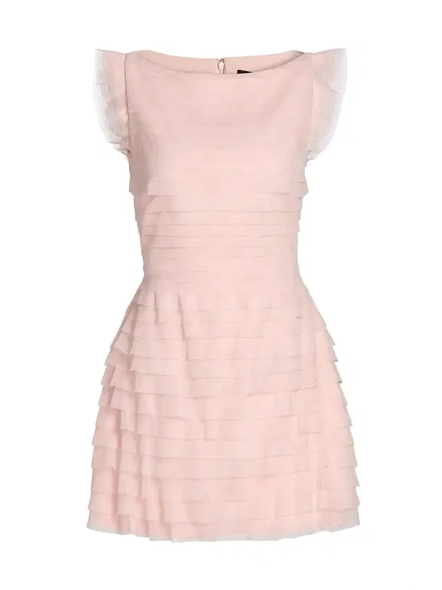 BCBGMAXAZRIA Women's Tulle Sleeveless Tiered Minidress - Blossom