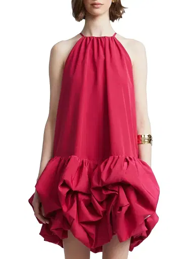 BCBGMAXAZRIA Women's Carmen Swing Ruffled Minidress - Granita | Thumbnail 3 BCBGMAXAZRIA Women's Carmen Swing Ruffled Minidress - Granita | Thumbnail 3