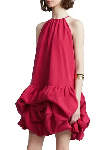 BCBGMAXAZRIA Women's Carmen Swing Ruffled Minidress - Granita | Thumbnail 4 BCBGMAXAZRIA Women's Carmen Swing Ruffled Minidress - Granita | Thumbnail 4