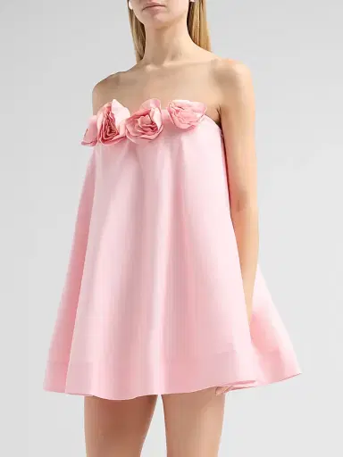 As It May Women's Nerisia 3D Floral Strapless Trapeze Minidress - Peony - Size XXL | Thumbnail 4 As It May Women's Nerisia 3D Floral Strapless Trapeze Minidress - Peony - Size XXL | Thumbnail 4