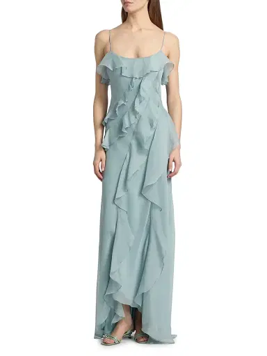 Amur Women's Ruthie Cascade Maxi Dress | Thumbnail 3 Amur Women's Ruthie Cascade Maxi Dress | Thumbnail 3