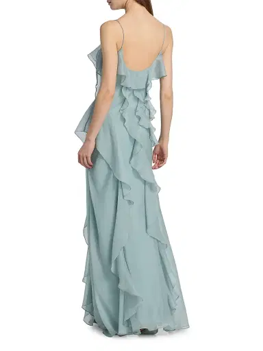 Amur Women's Ruthie Cascade Maxi Dress | Thumbnail 5 Amur Women's Ruthie Cascade Maxi Dress | Thumbnail 5