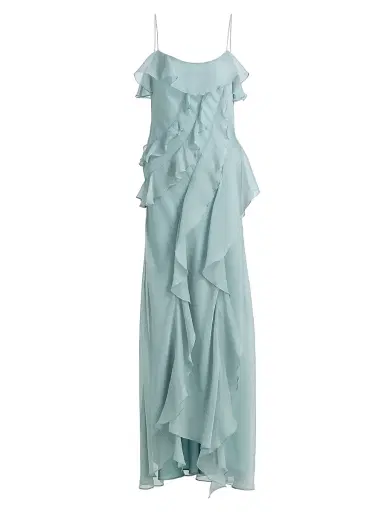 Amur Women's Ruthie Cascade Maxi Dress | Thumbnail 1 Amur Women's Ruthie Cascade Maxi Dress | Thumbnail 1