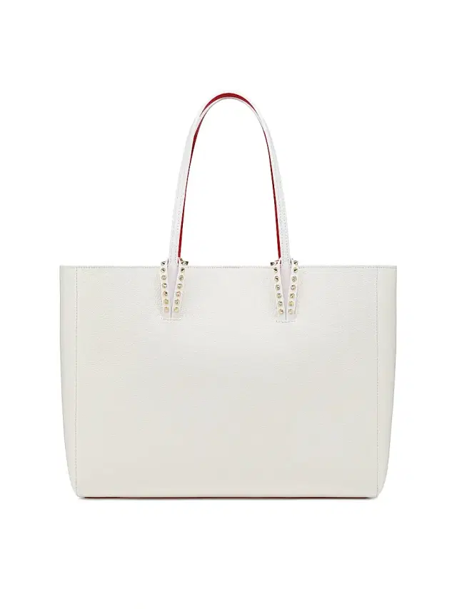 Women's Cabata Leather Tote Bag - Bianco