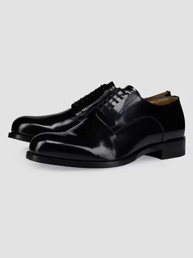 Christian Louboutin Men's Moustachou Leather Derby Shoes - Black - Size 13 | Thumbnail 2 Christian Louboutin Men's Moustachou Leather Derby Shoes - Black - Size 13 | Thumbnail 2