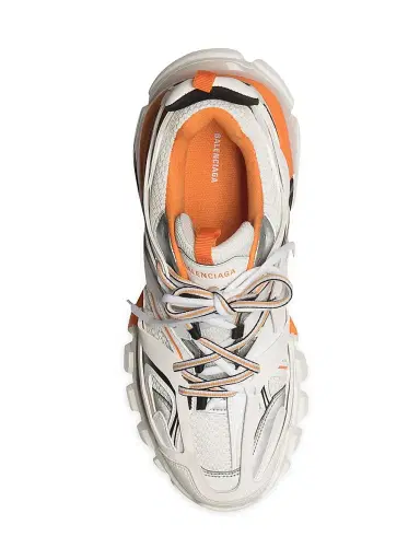 Balenciaga Women's Track Sneakers - White - Size 12 | Thumbnail 4