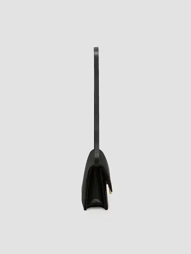 Victoria Beckham Women's Dorian East-West Velvet Clutch - Black | Thumbnail 4