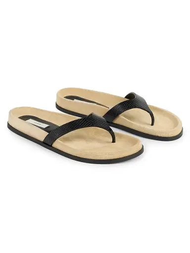 TOTEME Women's Swift Lizard-Embossed Sandals | Thumbnail 2