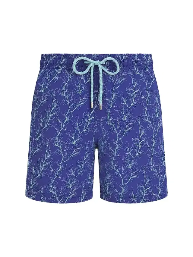 Men's Mistral Embroidered X-Ray Seaweed Swim Trunks - Royal Sky