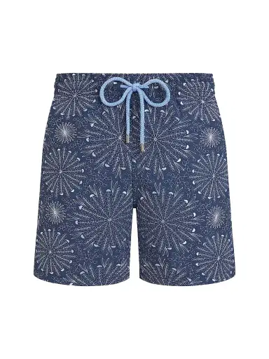 Vilebrequin Men's Mistral Embroidered Sea Urchin Swim Trunks - Evening - Size XXL | Thumbnail 1 Vilebrequin Men's Mistral Embroidered Sea Urchin Swim Trunks - Evening - Size XXL | Thumbnail 1