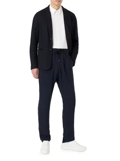 Giorgio Armani Men's Cotton Jersey Shirt - Bianco - Size 17.5 | Thumbnail 2