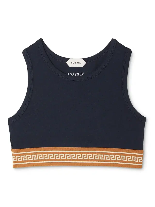 Versace Little Girl's & Girl's Jersey Crop Tank - Dark Navy