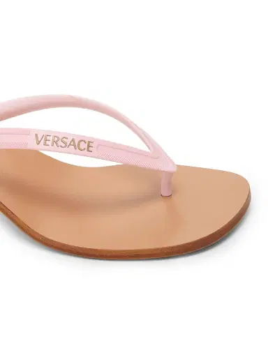 Versace Women's 40MM Logo Sandals - Pink - Size 11 | Thumbnail 5 Versace Women's 40MM Logo Sandals - Pink - Size 11 | Thumbnail 5