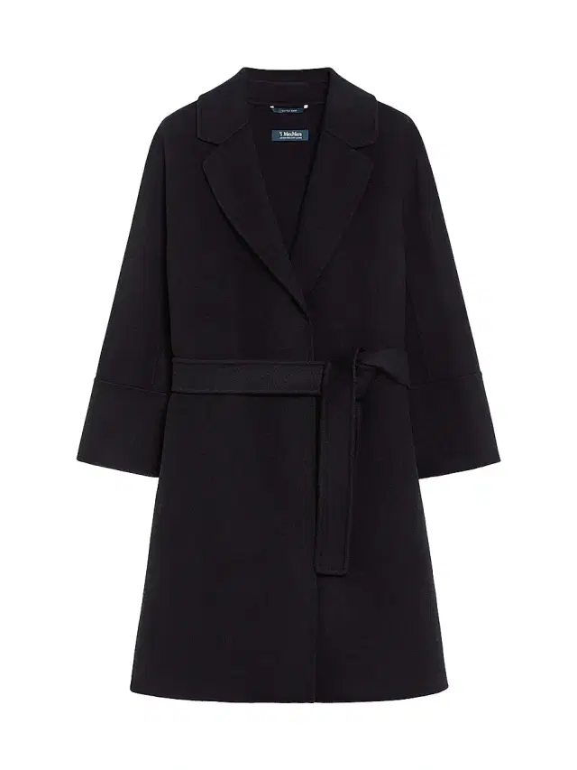 Max Mara Women's Short Double Faced Wool Coat - Black