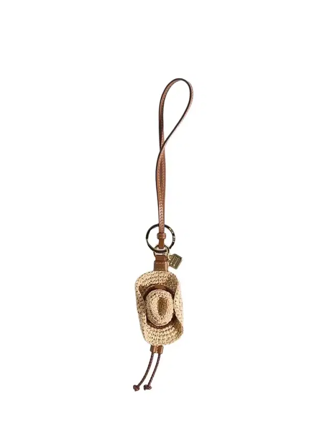 Miu Miu Women's Raffia and Leather Key Ring