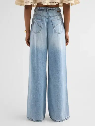Zimmermann Women's Indra Belted Relaxed-Fit Flare Jeans - Skylark - Size 32 | Thumbnail 3 Zimmermann Women's Indra Belted Relaxed-Fit Flare Jeans - Skylark - Size 32 | Thumbnail 3