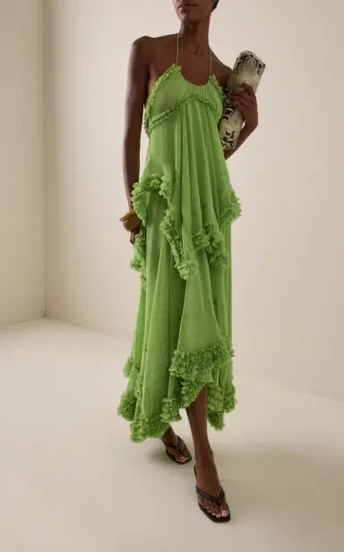 Alexis Sidi Ruffled Chiffon Maxi Dress | Thumbnail 2 Alexis Sidi Ruffled Chiffon Maxi Dress | Thumbnail 2
