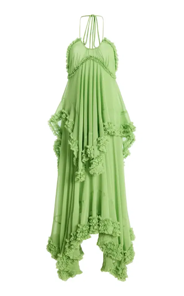 Alexis Sidi Ruffled Chiffon Maxi Dress