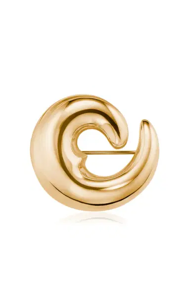 AGMES Nadia 18K Gold Vermeil Brooch | Thumbnail 1
