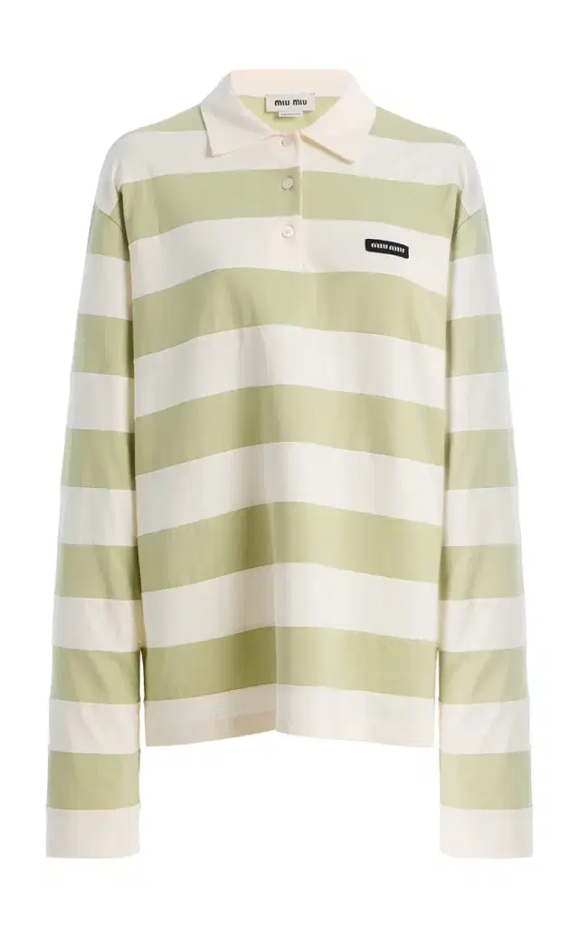 Striped Cotton Polo Shirt