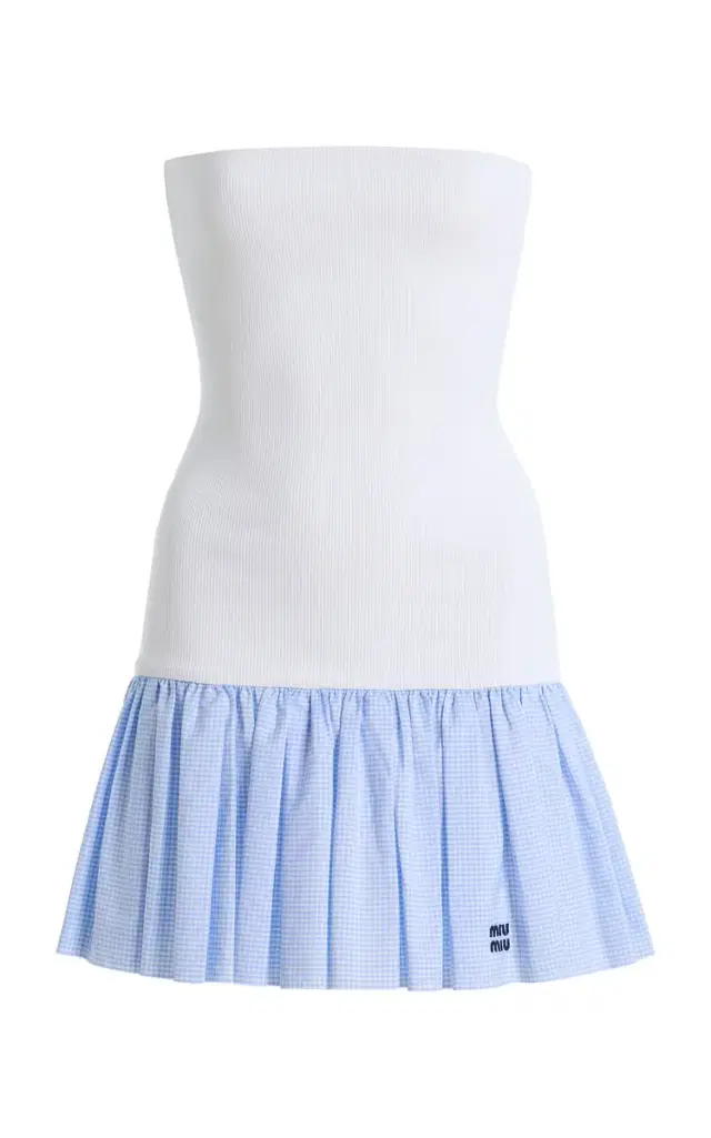 Costina Cotton-Blend Mini Dress