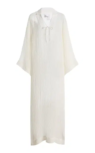 Lisa Marie Fernandez Linen-Blend Maxi Tunic Caftan | Thumbnail 7 Lisa Marie Fernandez Linen-Blend Maxi Tunic Caftan | Thumbnail 7
