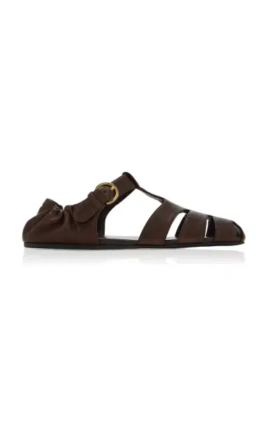 Miu Miu Leather Fisherman Sandals | Thumbnail 6