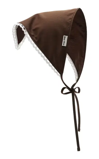 Miu Miu Tie-Around Poplin Bandana | Thumbnail 2 Miu Miu Tie-Around Poplin Bandana | Thumbnail 2