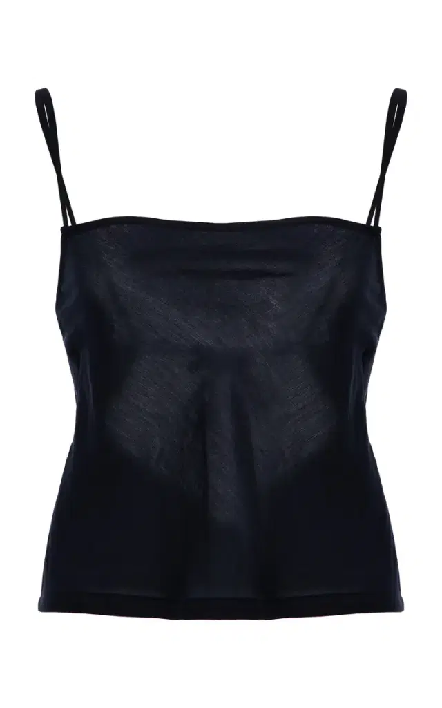 Leset Daniel Open-Back Square-Neck Tank Top