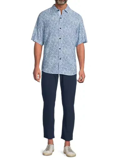 Tommy Bahama Men's Veracruz Cay Sand Dollar Shirt - Cloud Nine Blue - Size Small | Thumbnail 2 Tommy Bahama Men's Veracruz Cay Sand Dollar Shirt - Cloud Nine Blue - Size Small | Thumbnail 2
