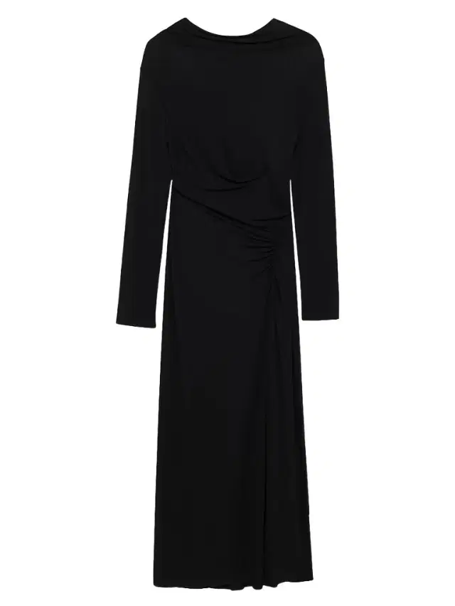 Women's Ferrera Long-Sleeve Gathered Maxi Dress - Black