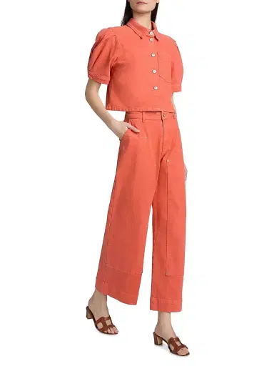 Cinq à Sept Women's Ryker Carpenter Jeans - Crimson Amaranth - Size 16 | Thumbnail 2 Cinq à Sept Women's Ryker Carpenter Jeans - Crimson Amaranth - Size 16 | Thumbnail 2
