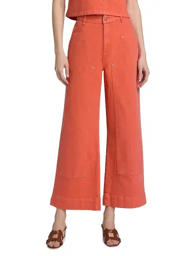 Cinq à Sept Women's Ryker Carpenter Jeans - Crimson Amaranth - Size 16 | Thumbnail 3 Cinq à Sept Women's Ryker Carpenter Jeans - Crimson Amaranth - Size 16 | Thumbnail 3