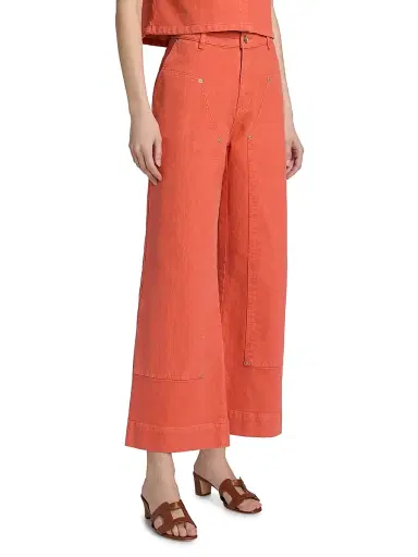Cinq à Sept Women's Ryker Carpenter Jeans - Crimson Amaranth - Size 16 | Thumbnail 4 Cinq à Sept Women's Ryker Carpenter Jeans - Crimson Amaranth - Size 16 | Thumbnail 4