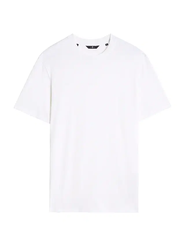 7 For All Mankind Men's Cotton-Blend T-Shirt - White