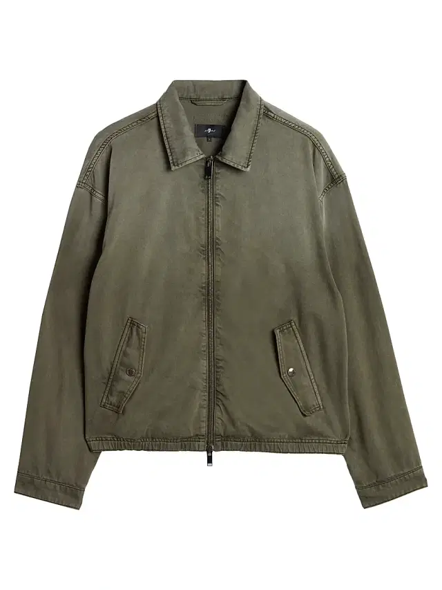 7 For All Mankind Men's Aviator Cotton-Blend Jacket - Sunfaded Moss