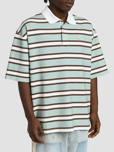 AMIRI Men's MA Striped Skate Polo Shirt | Thumbnail 4 AMIRI Men's MA Striped Skate Polo Shirt | Thumbnail 4