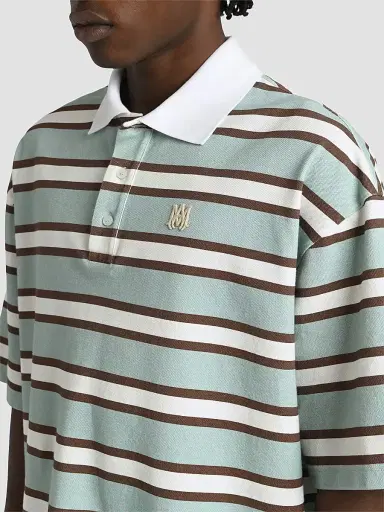 AMIRI Men's MA Striped Skate Polo Shirt | Thumbnail 5 AMIRI Men's MA Striped Skate Polo Shirt | Thumbnail 5