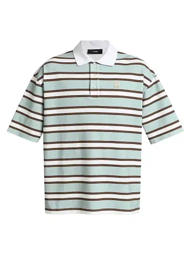 AMIRI Men's MA Striped Skate Polo Shirt | Thumbnail 1 AMIRI Men's MA Striped Skate Polo Shirt | Thumbnail 1