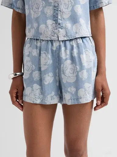 Generation Love Women's Dorah Floral Denim Shorts | Thumbnail 5