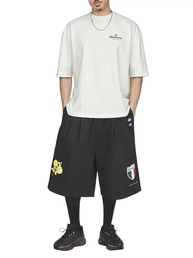 adidas Men's  x Willy Chavarria Mexico Cotton T-Shirt - Off White