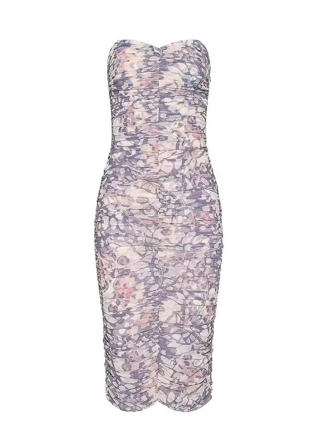 Women's Caprice Butterfly Wing-Print Ruched Midi Dress - Multi Butterfly Wing
