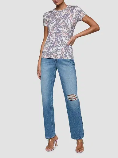 L'Agence Women's Ressi Butterfly Wing T-Shirt - Multi Butterfly Wing - Size Large | Thumbnail 2 L'Agence Women's Ressi Butterfly Wing T-Shirt - Multi Butterfly Wing - Size Large | Thumbnail 2