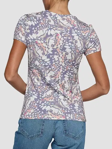 L'Agence Women's Ressi Butterfly Wing T-Shirt - Multi Butterfly Wing - Size Large | Thumbnail 3 L'Agence Women's Ressi Butterfly Wing T-Shirt - Multi Butterfly Wing - Size Large | Thumbnail 3