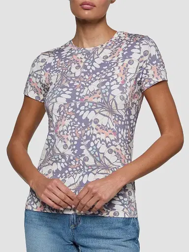 L'Agence Women's Ressi Butterfly Wing T-Shirt - Multi Butterfly Wing - Size Large | Thumbnail 4 L'Agence Women's Ressi Butterfly Wing T-Shirt - Multi Butterfly Wing - Size Large | Thumbnail 4