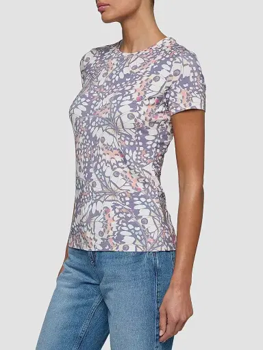 L'Agence Women's Ressi Butterfly Wing T-Shirt - Multi Butterfly Wing - Size Large | Thumbnail 5 L'Agence Women's Ressi Butterfly Wing T-Shirt - Multi Butterfly Wing - Size Large | Thumbnail 5