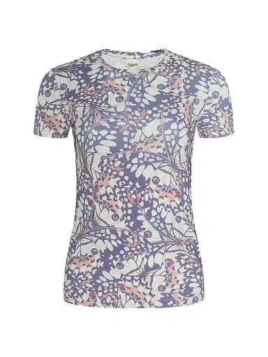 L'Agence Women's Ressi Butterfly Wing T-Shirt - Multi Butterfly Wing - Size Large | Thumbnail 1 L'Agence Women's Ressi Butterfly Wing T-Shirt - Multi Butterfly Wing - Size Large | Thumbnail 1